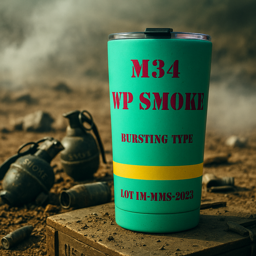 14oz Tumbler, WP Smoke Grenade