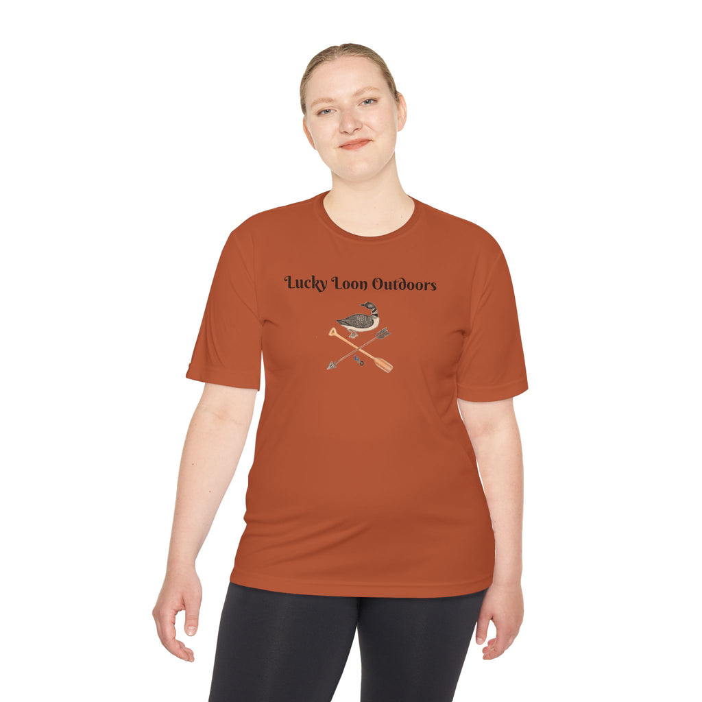 Lucky Loon Outdoors Moisture-Wicking Tee — Hand-Drawn Design