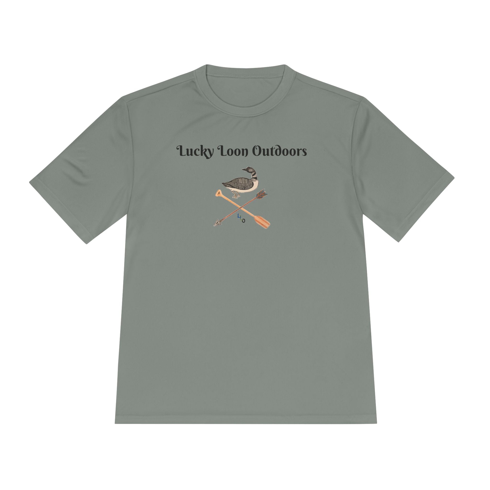 Lucky Loon Outdoors Moisture-Wicking Tee — Hand-Drawn Design
