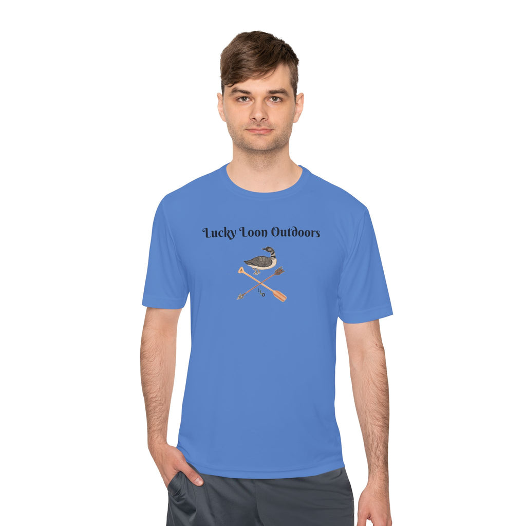 Lucky Loon Outdoors Moisture-Wicking Tee — Hand-Drawn Design