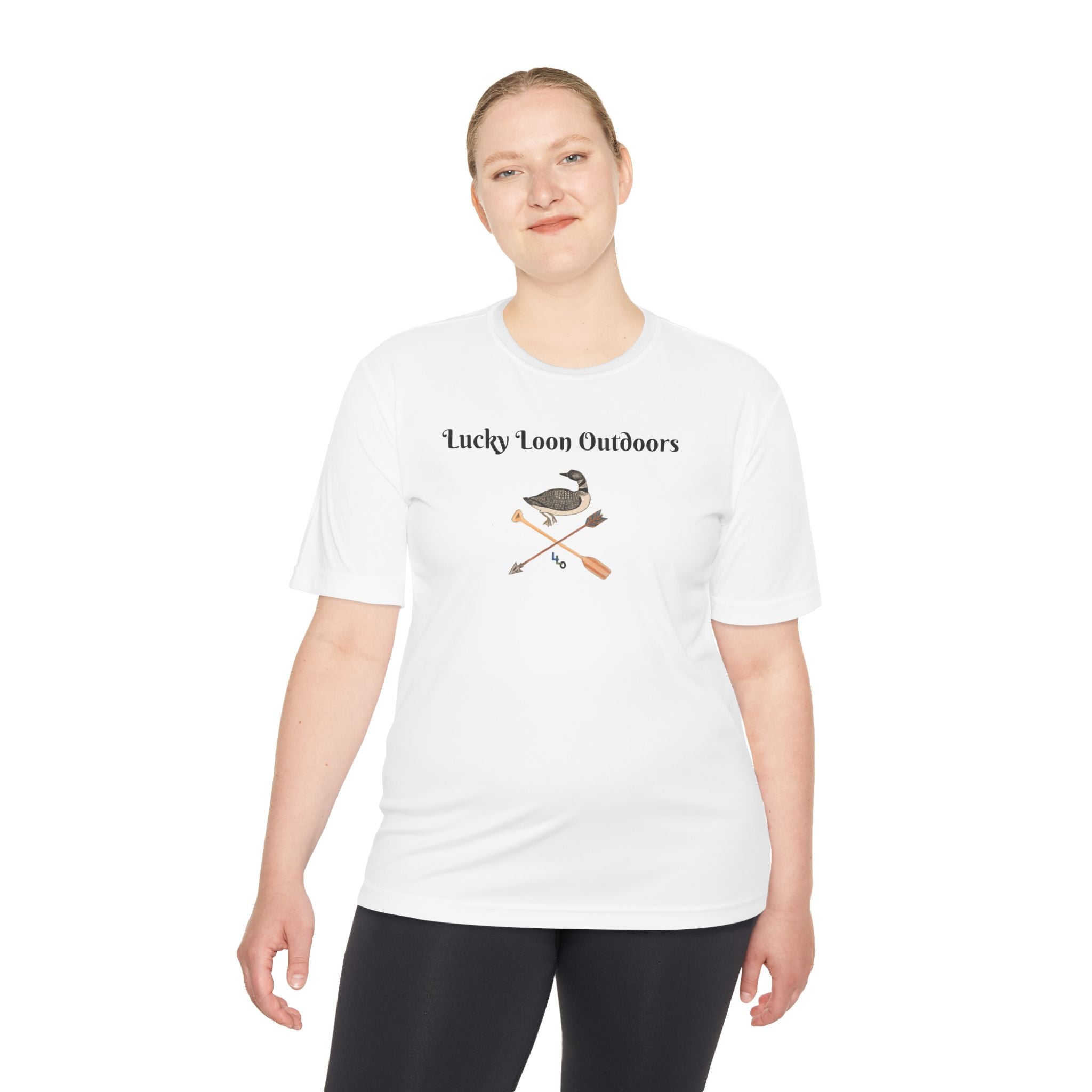 Lucky Loon Outdoors Moisture-Wicking Tee — Hand-Drawn Design