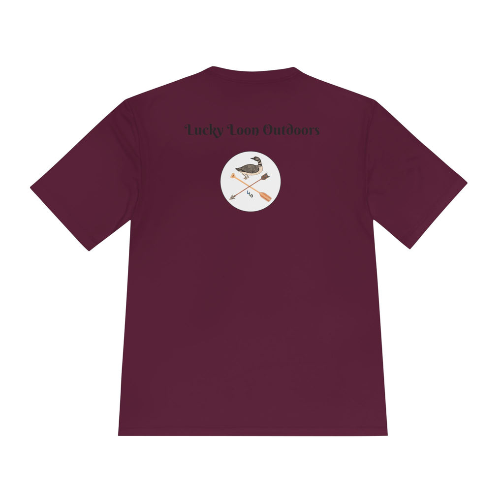 Lucky Loon Outdoors Moisture-Wicking Tee — Hand-Drawn Design