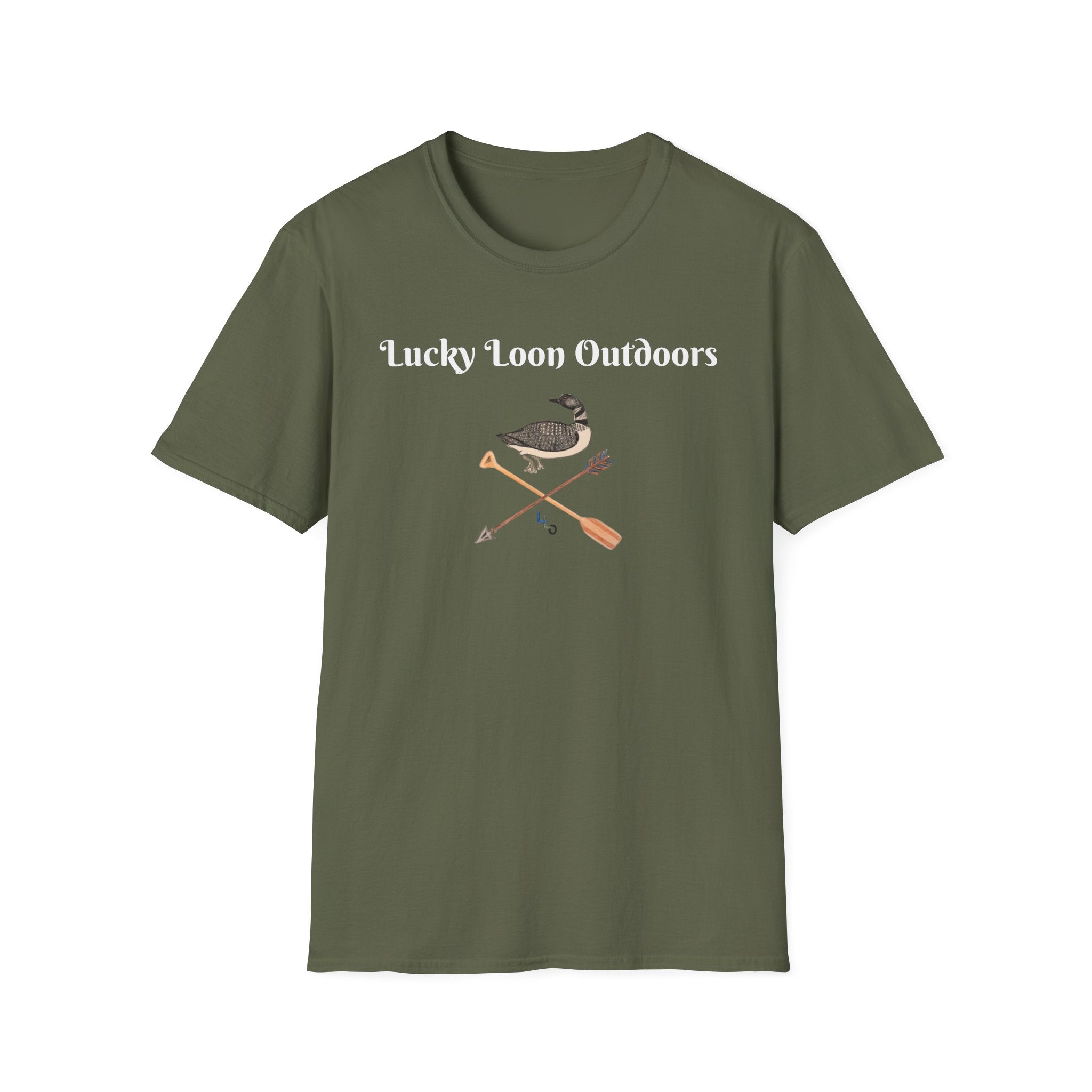 Hand-Drawn Lucky Loon Outdoors T-Shirt