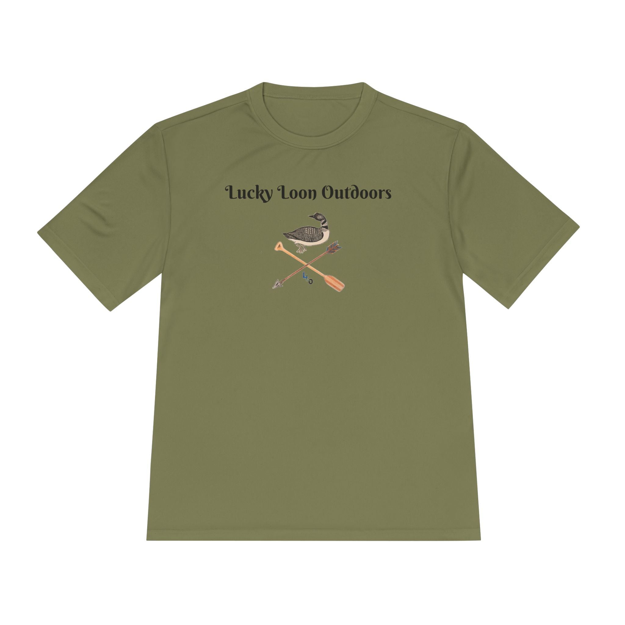 Lucky Loon Outdoors Moisture-Wicking Tee — Hand-Drawn Design