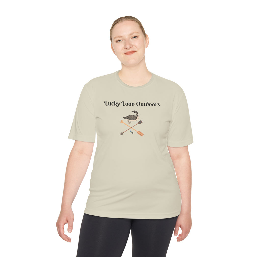 Lucky Loon Outdoors Moisture-Wicking Tee — Hand-Drawn Design