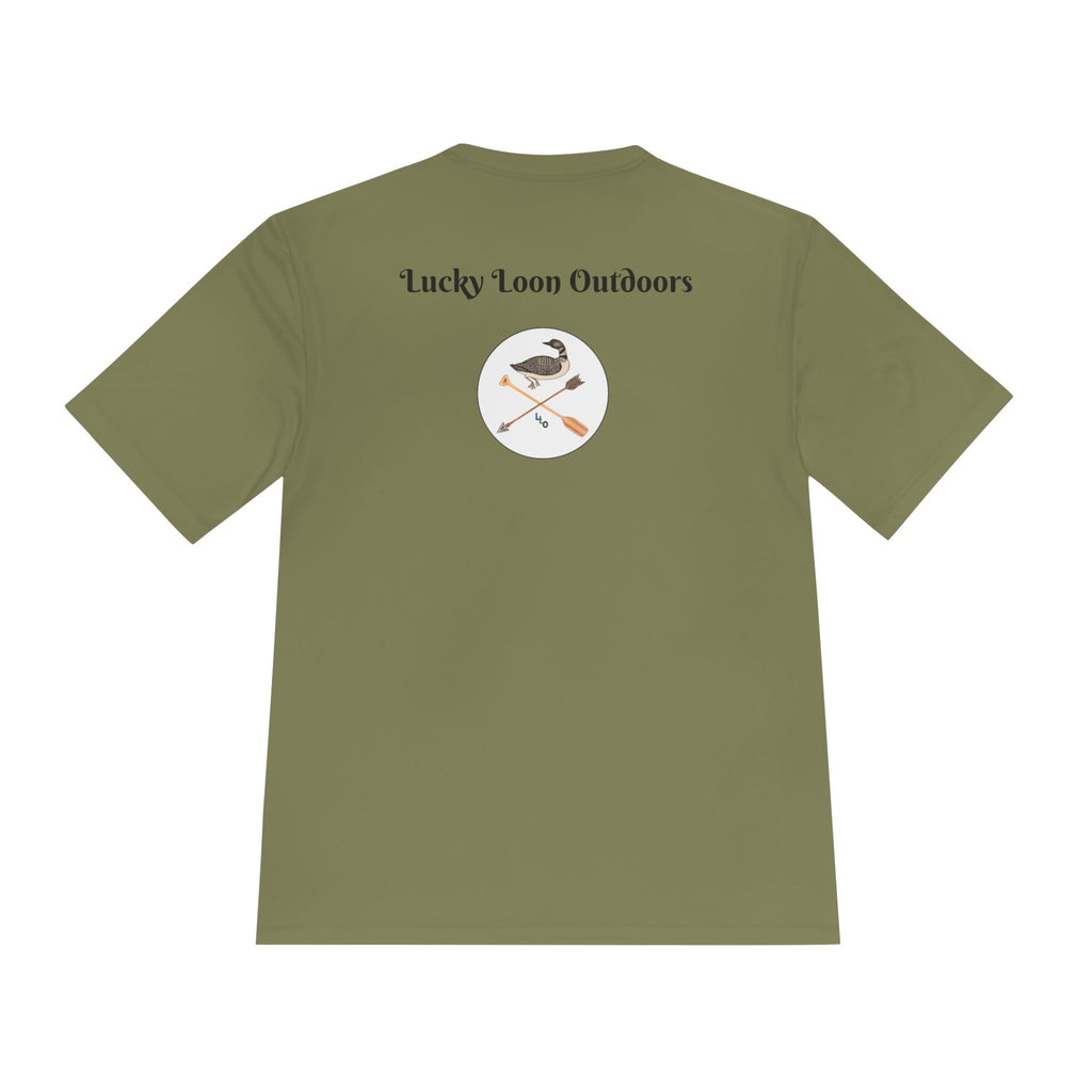 Lucky Loon Outdoors Moisture-Wicking Tee — Hand-Drawn Design