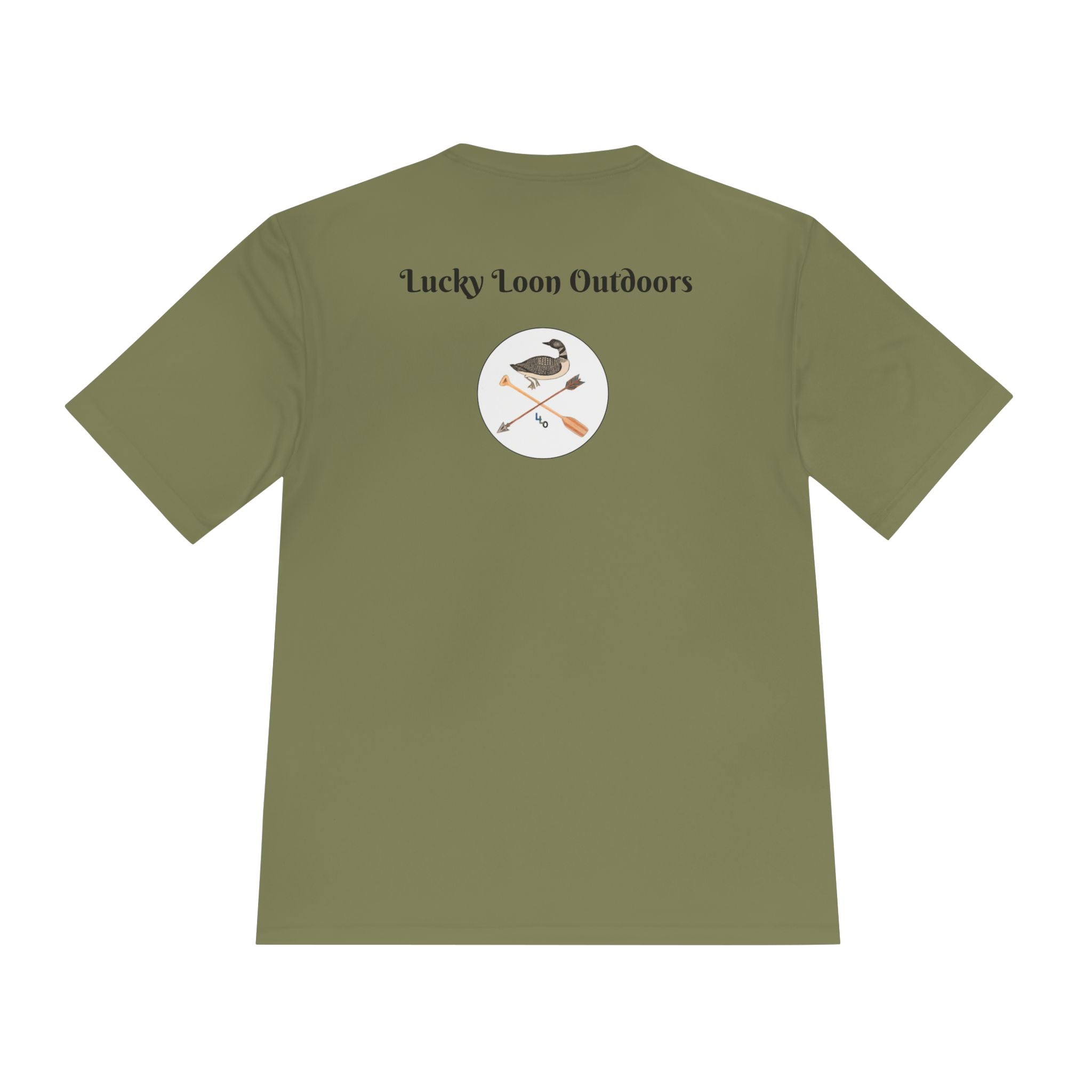 Lucky Loon Outdoors Moisture-Wicking Tee — Hand-Drawn Design