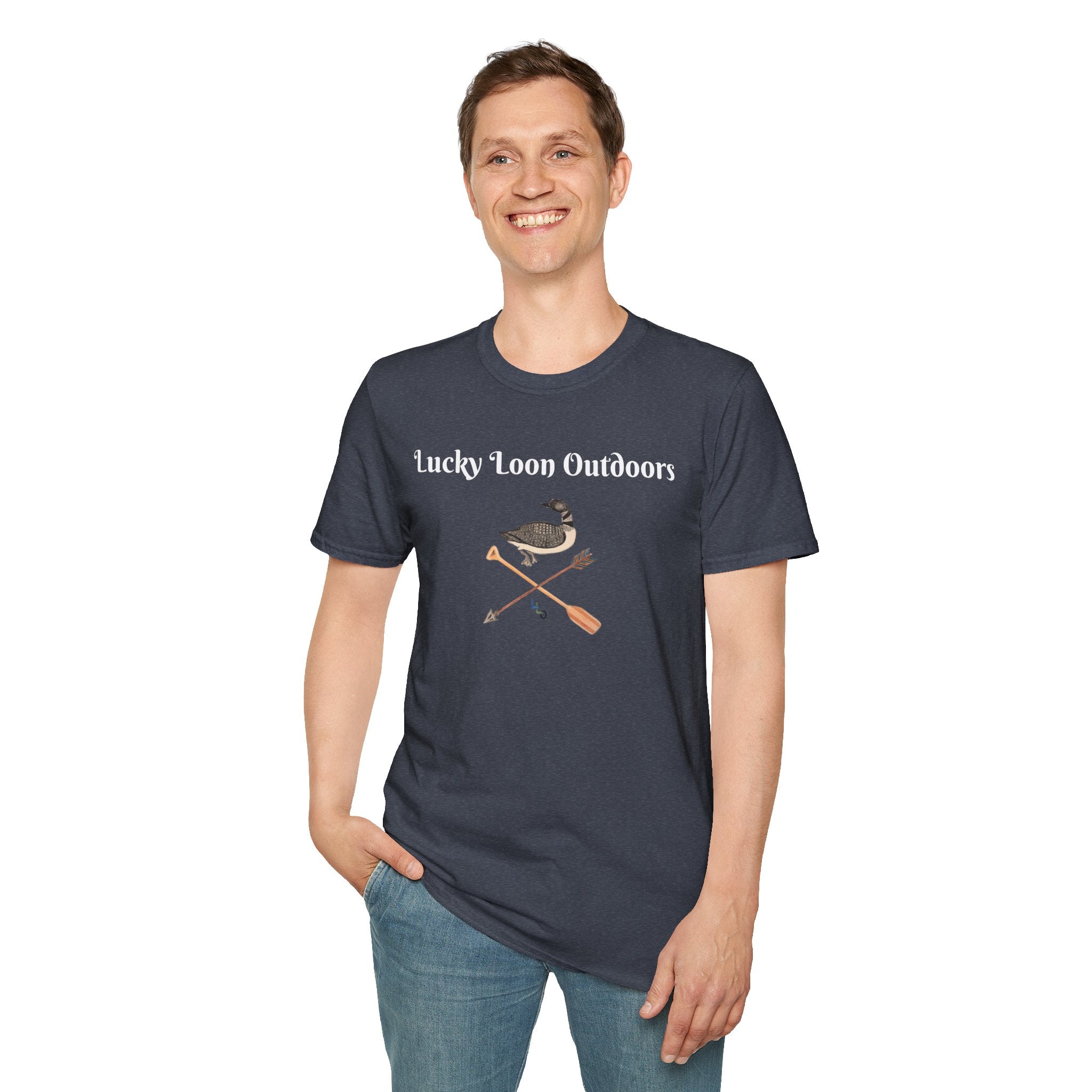 Hand-Drawn Lucky Loon Outdoors T-Shirt