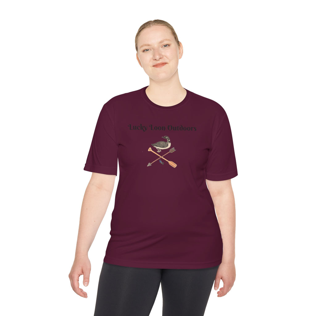 Lucky Loon Outdoors Moisture-Wicking Tee — Hand-Drawn Design