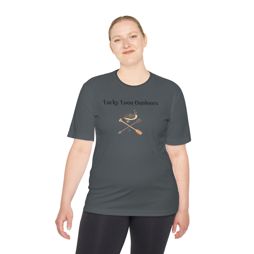 Lucky Loon Outdoors Moisture-Wicking Tee — Hand-Drawn Design