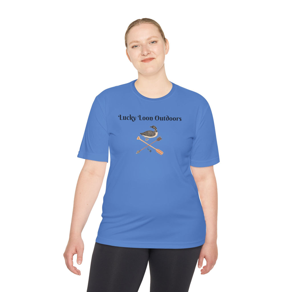 Lucky Loon Outdoors Moisture-Wicking Tee — Hand-Drawn Design