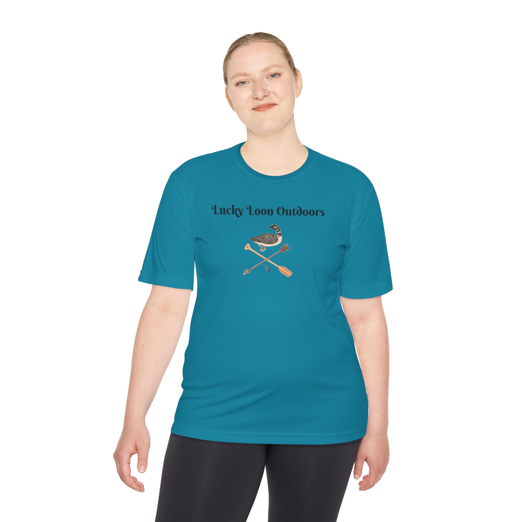 Lucky Loon Outdoors Moisture-Wicking Tee — Hand-Drawn Design