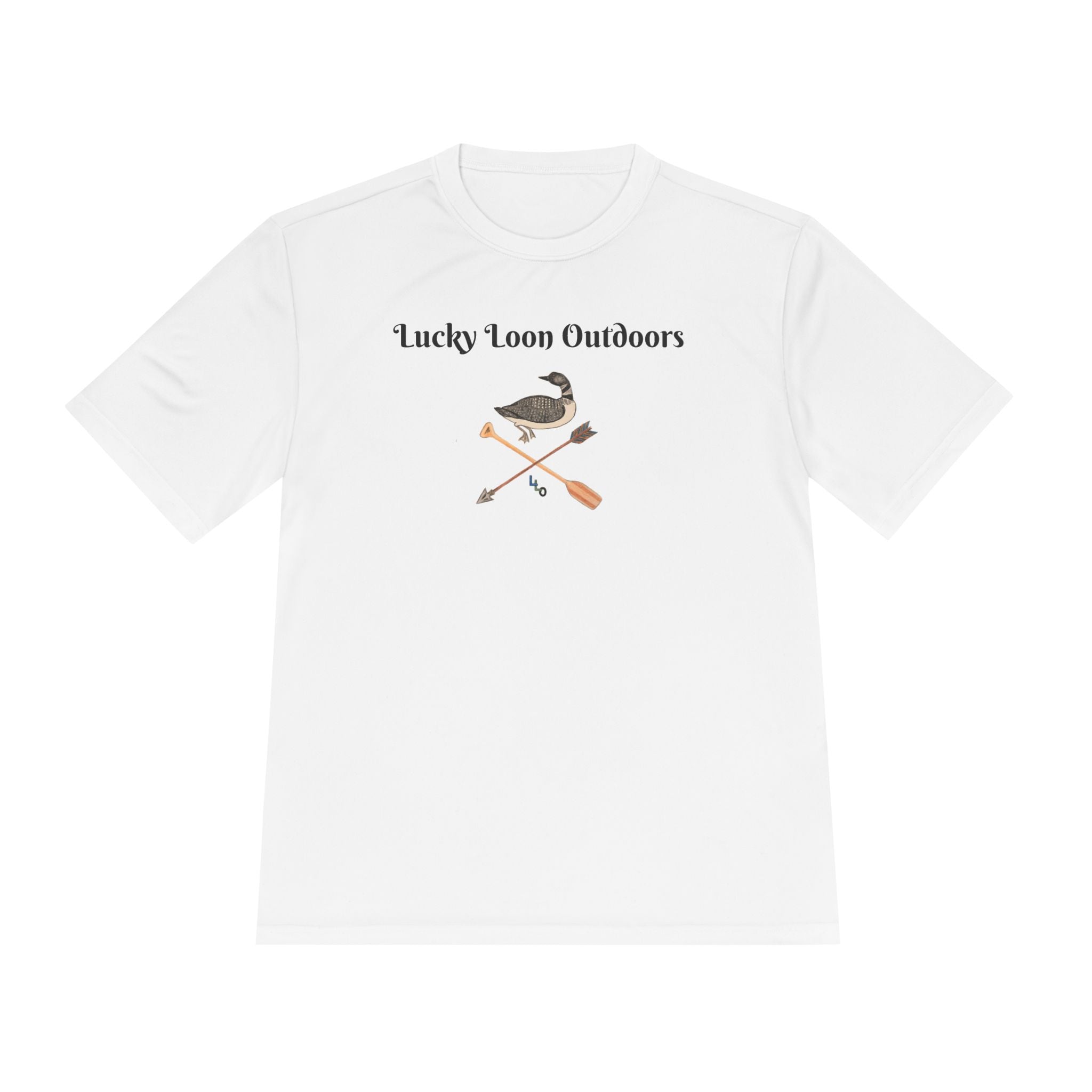 Lucky Loon Outdoors Moisture-Wicking Tee — Hand-Drawn Design