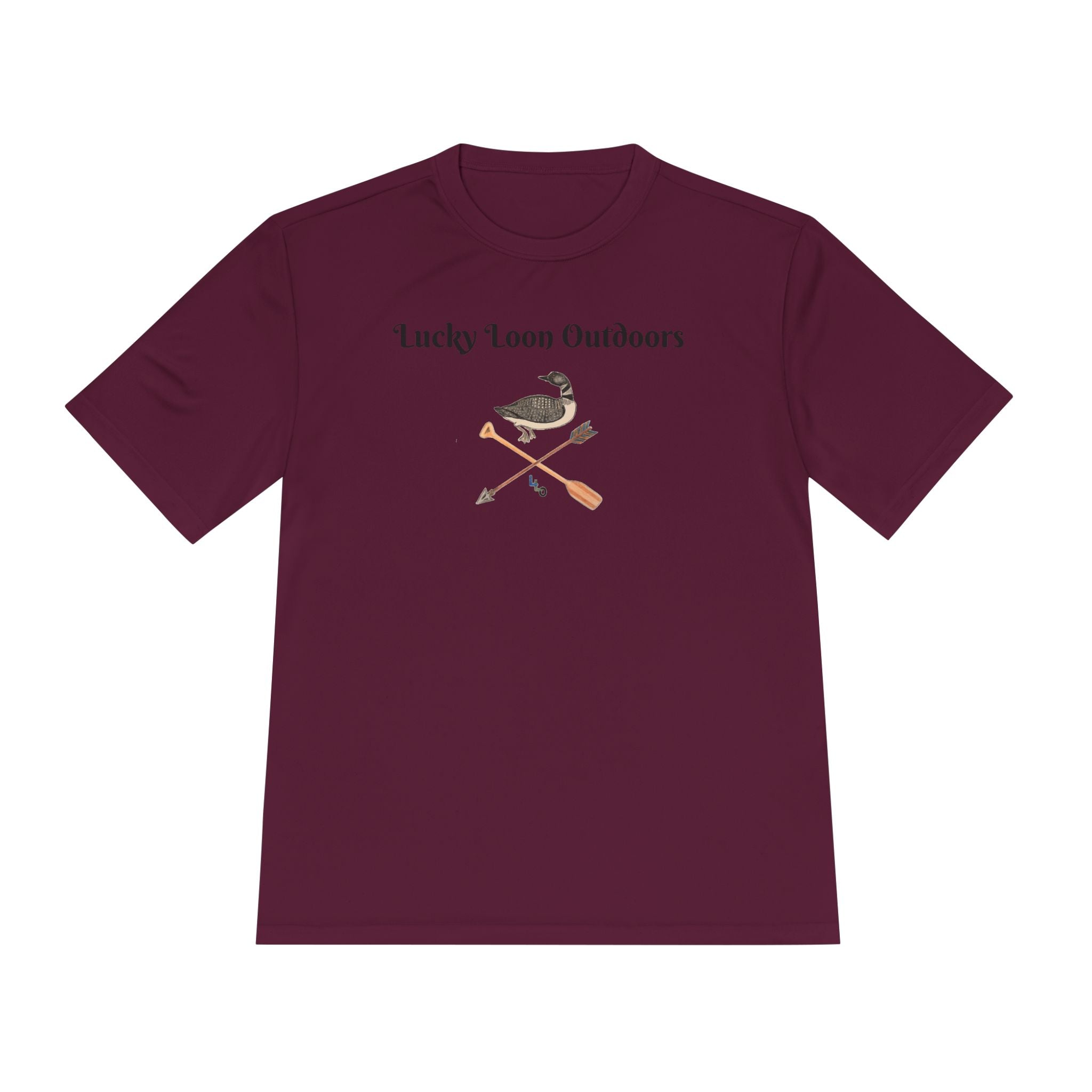 Lucky Loon Outdoors Moisture-Wicking Tee — Hand-Drawn Design