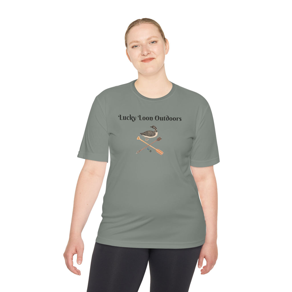 Lucky Loon Outdoors Moisture-Wicking Tee — Hand-Drawn Design