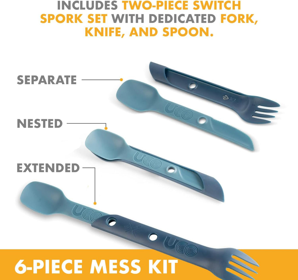 UCO 6-Piece Camping Mess Kit