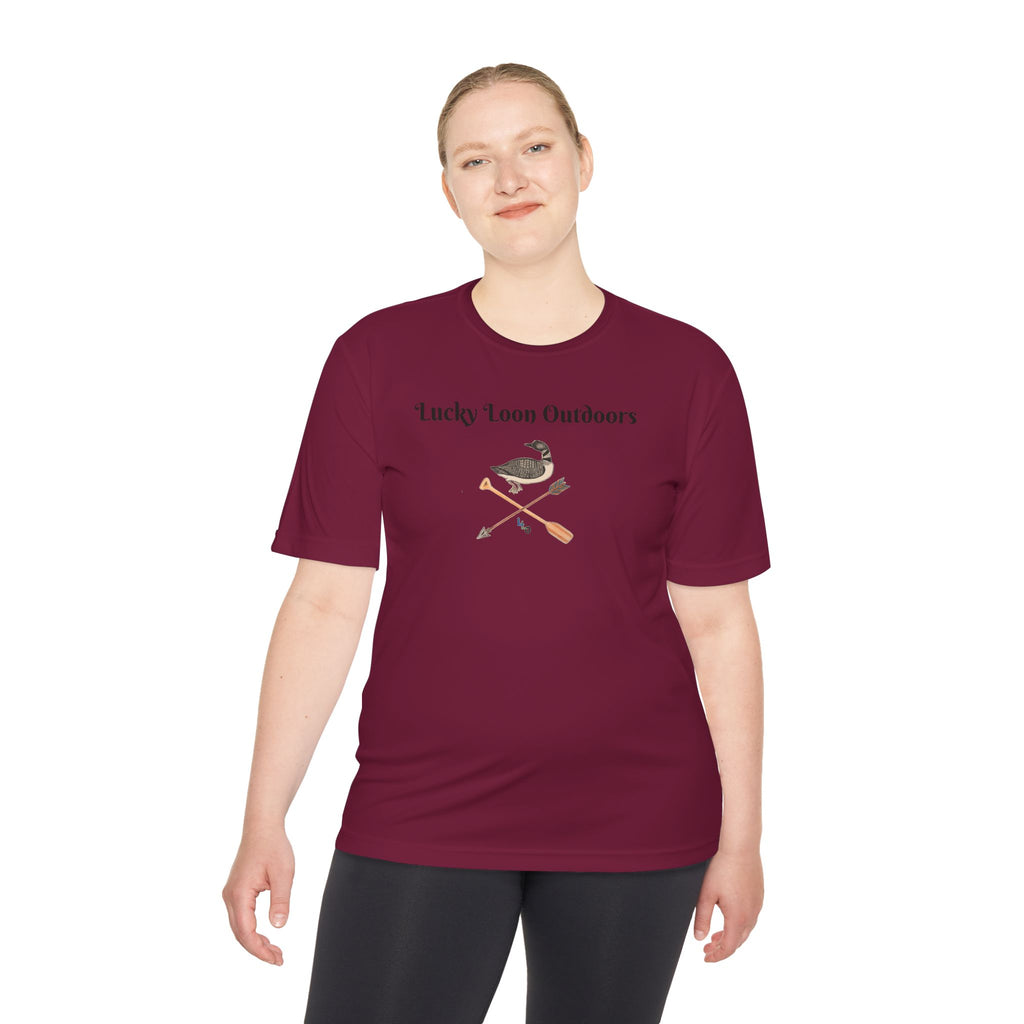 Lucky Loon Outdoors Moisture-Wicking Tee — Hand-Drawn Design