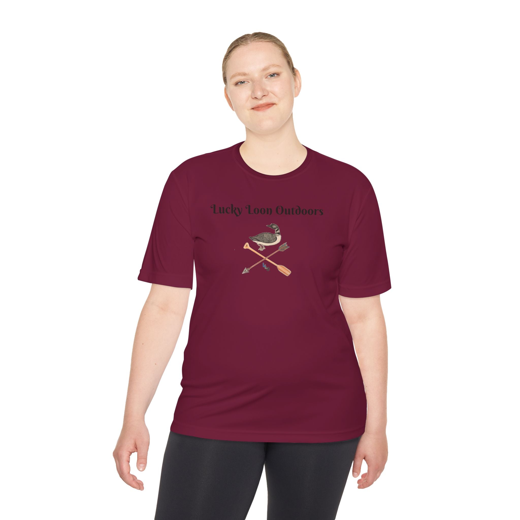 Lucky Loon Outdoors Moisture-Wicking Tee — Hand-Drawn Design