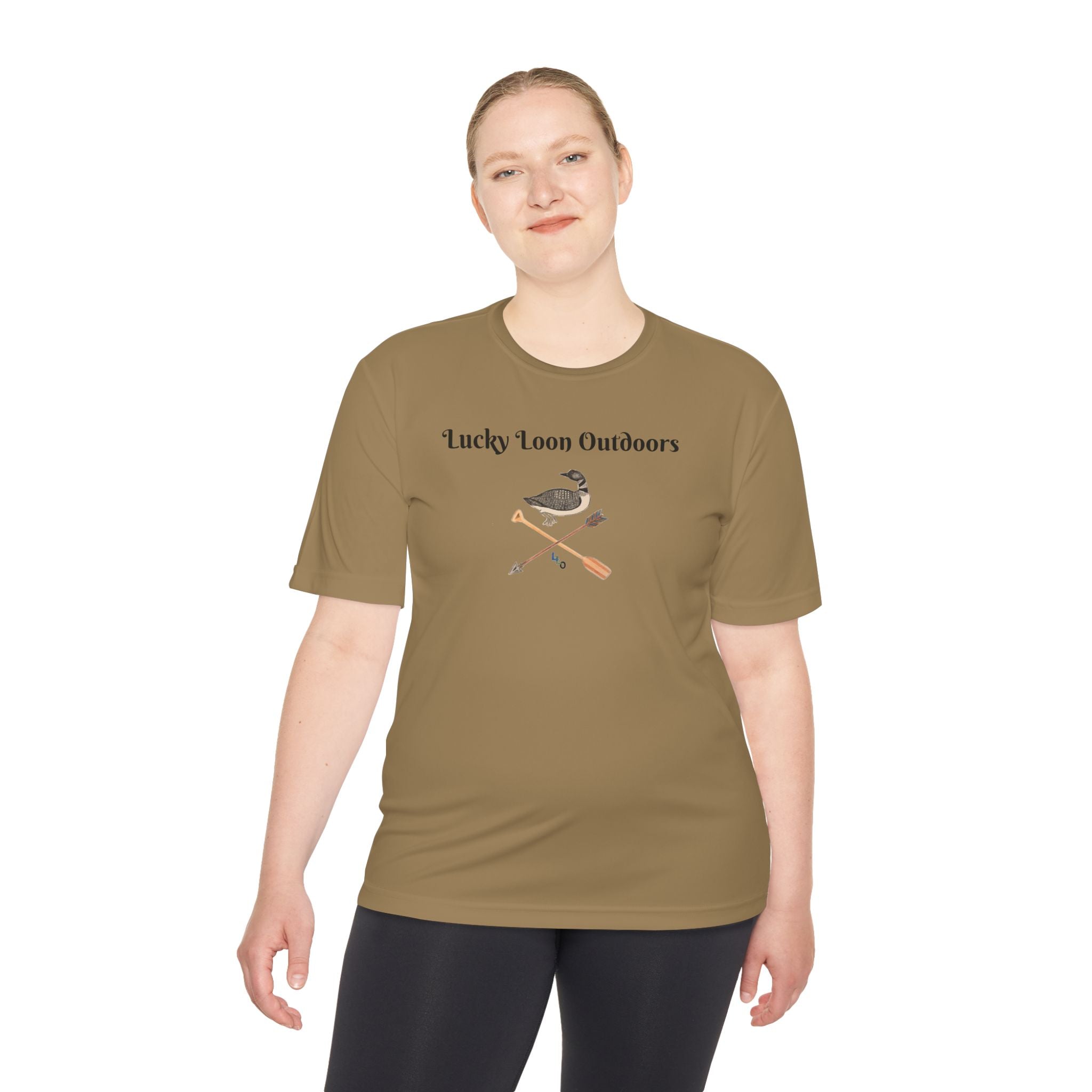 Lucky Loon Outdoors Moisture-Wicking Tee — Hand-Drawn Design