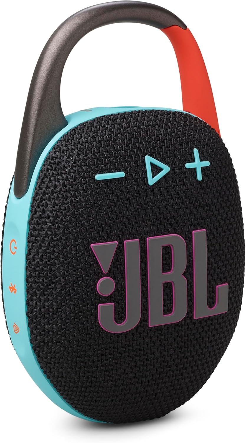 Clip 5 - Ultra-Portable, Waterproof & Dustproof Bluetooth Speaker, Big  Pro Sound with Punchy Bass, Integrated Carabiner, up to 12 Hours of Play, Made in Part with Recycled Materials (Black)