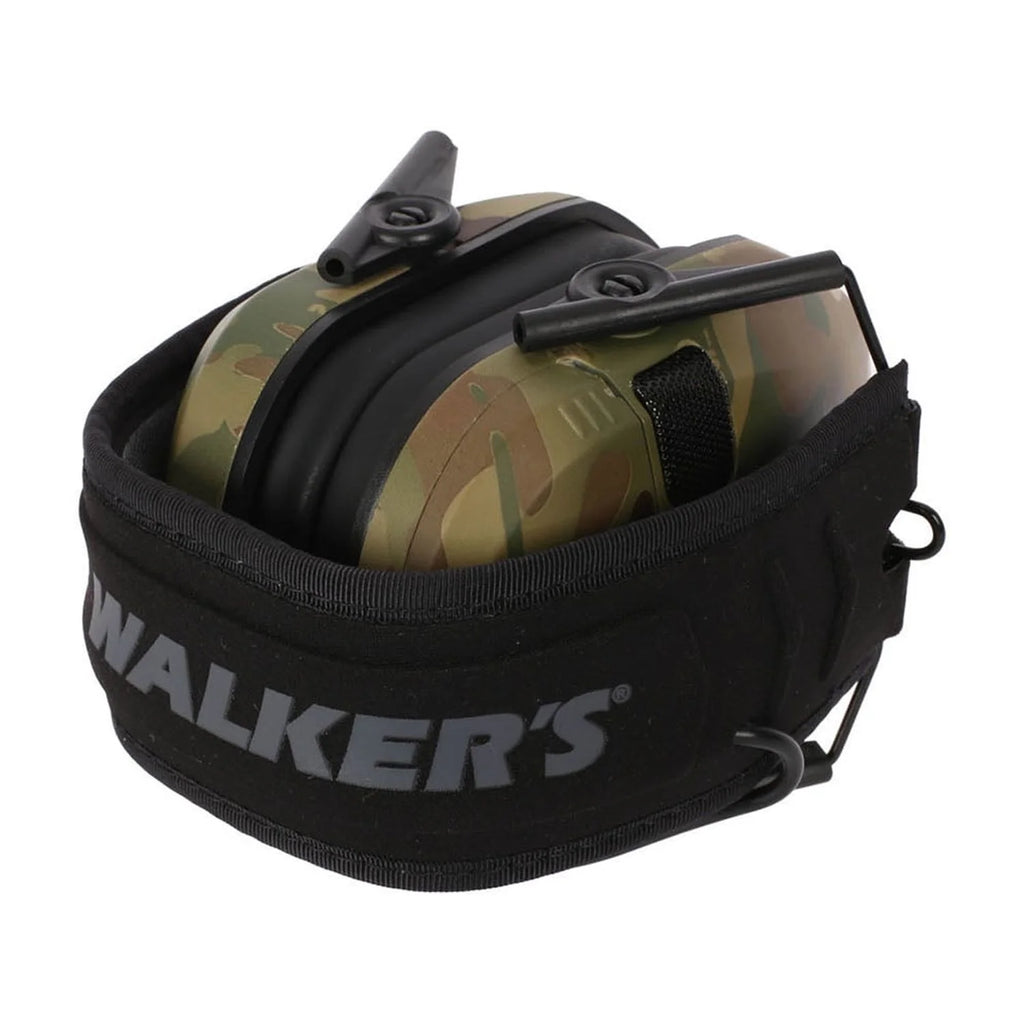 Walkers Razor Slim Electronic Folding Ear Muffs with NRR 23 Db, Multicam Camo
