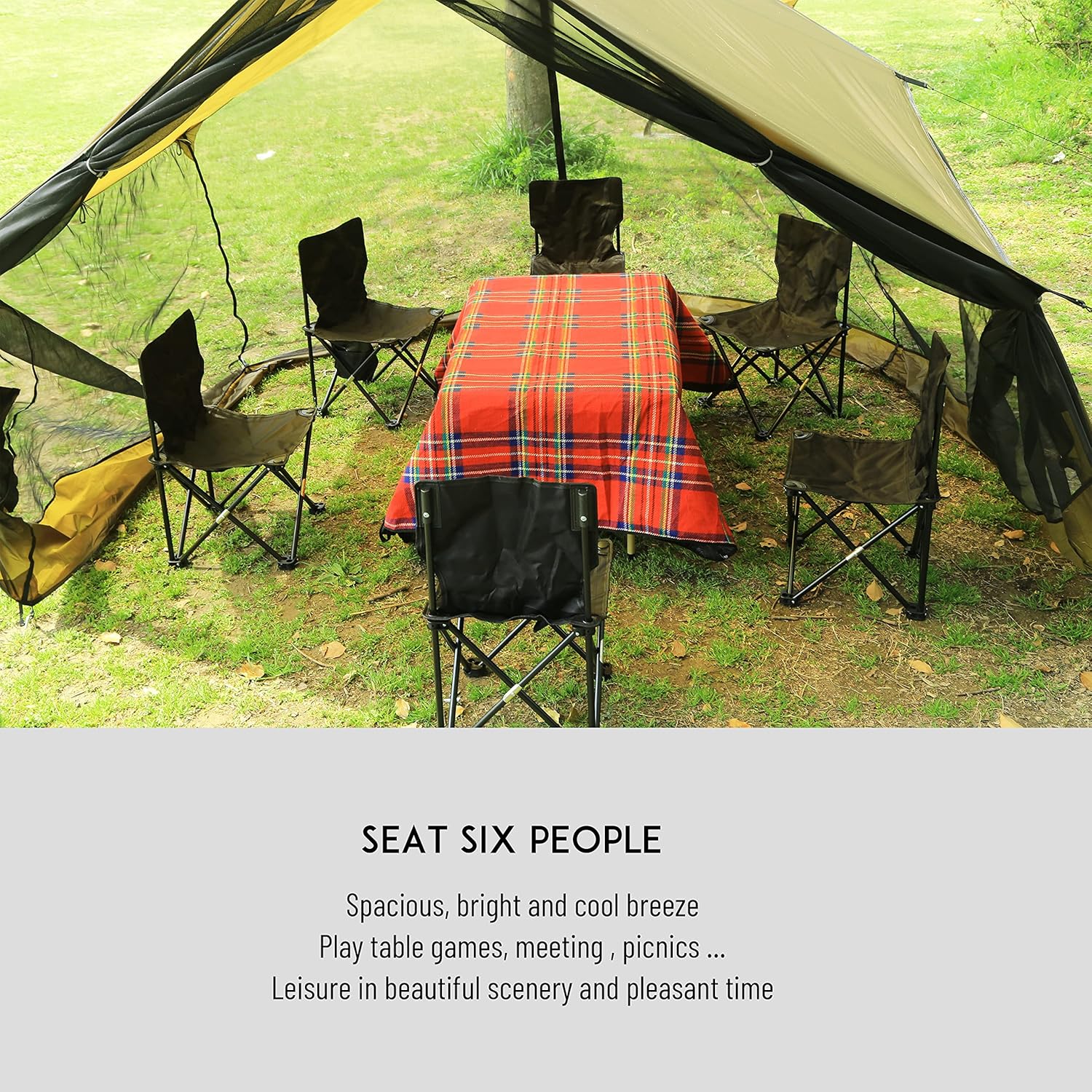 Packable Camping Screen Shelter, Hammock Compatible