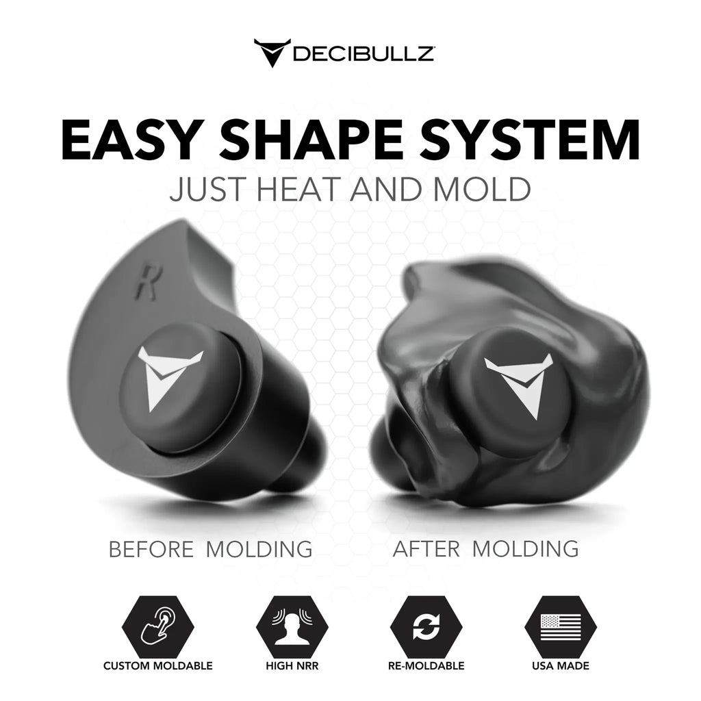 Decibullz Custom Molded Earplugs 31dB NRR