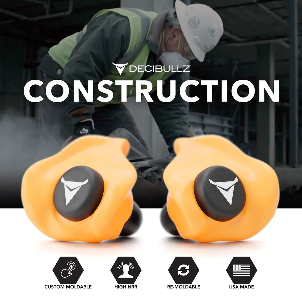 Decibullz Custom Molded Earplugs 31dB NRR
