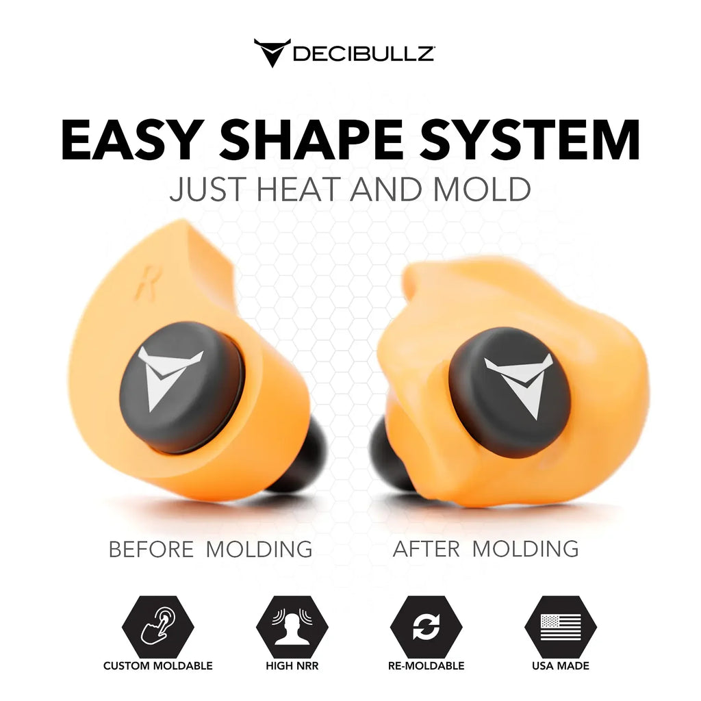 Decibullz Custom Molded Earplugs 31dB NRR