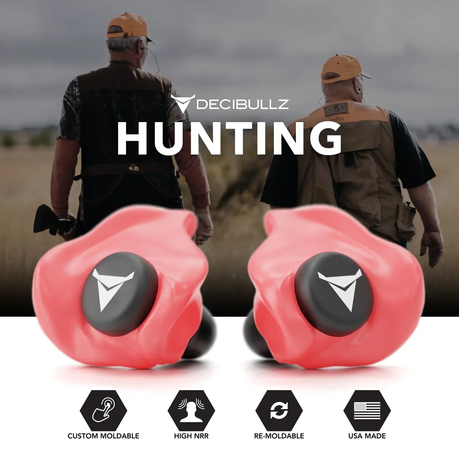 Decibullz Custom Molded Earplugs 31dB NRR