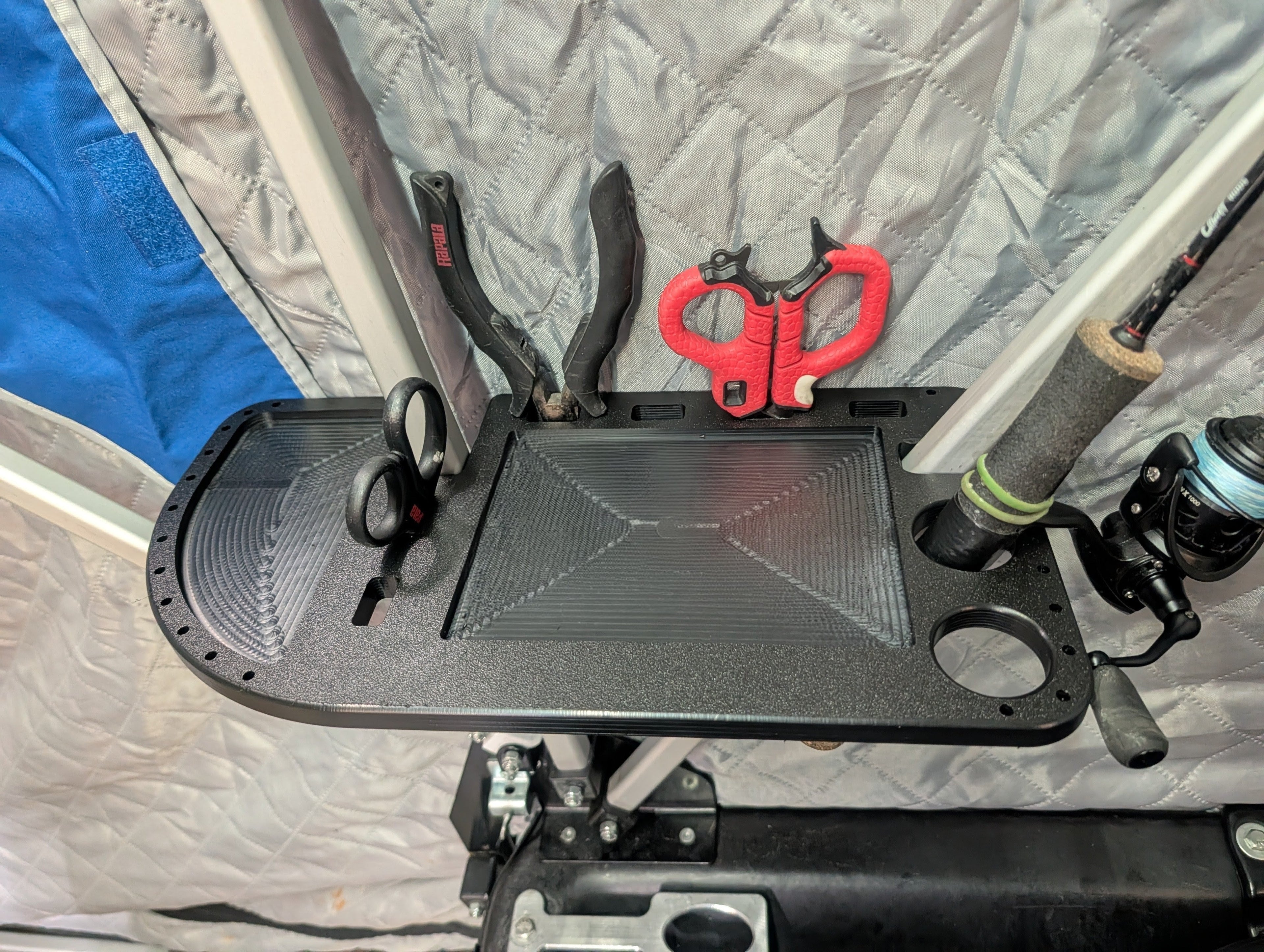 Ice Fishing Shelter Table Tackle & Tool Organizer