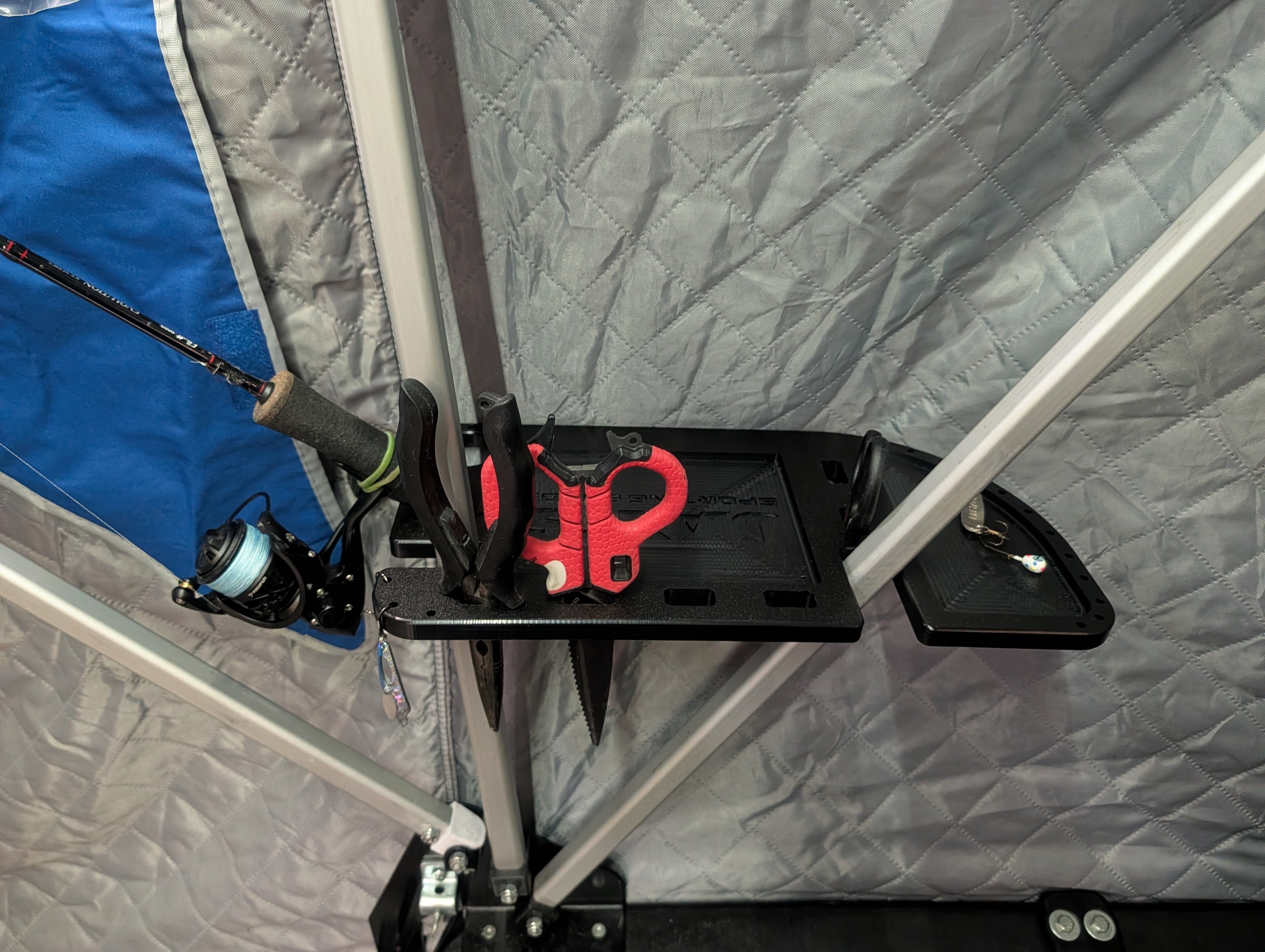 Ice Fishing Shelter Table Tackle & Tool Organizer