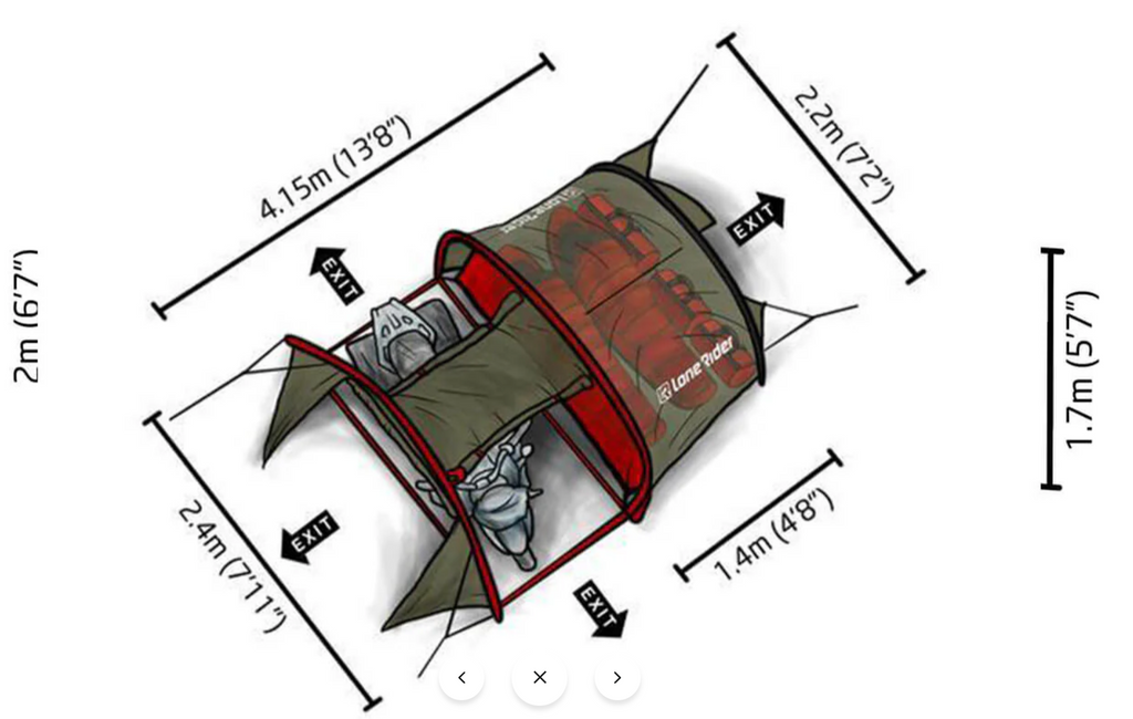 Lone Rider Mototent - Motorcycle tent
