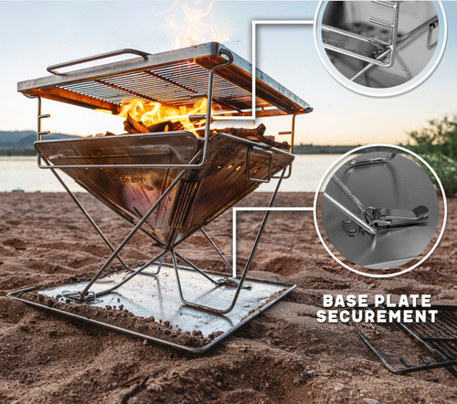 Bigfoot Bushcraft Flatpack Grill, Stove, and Firepit