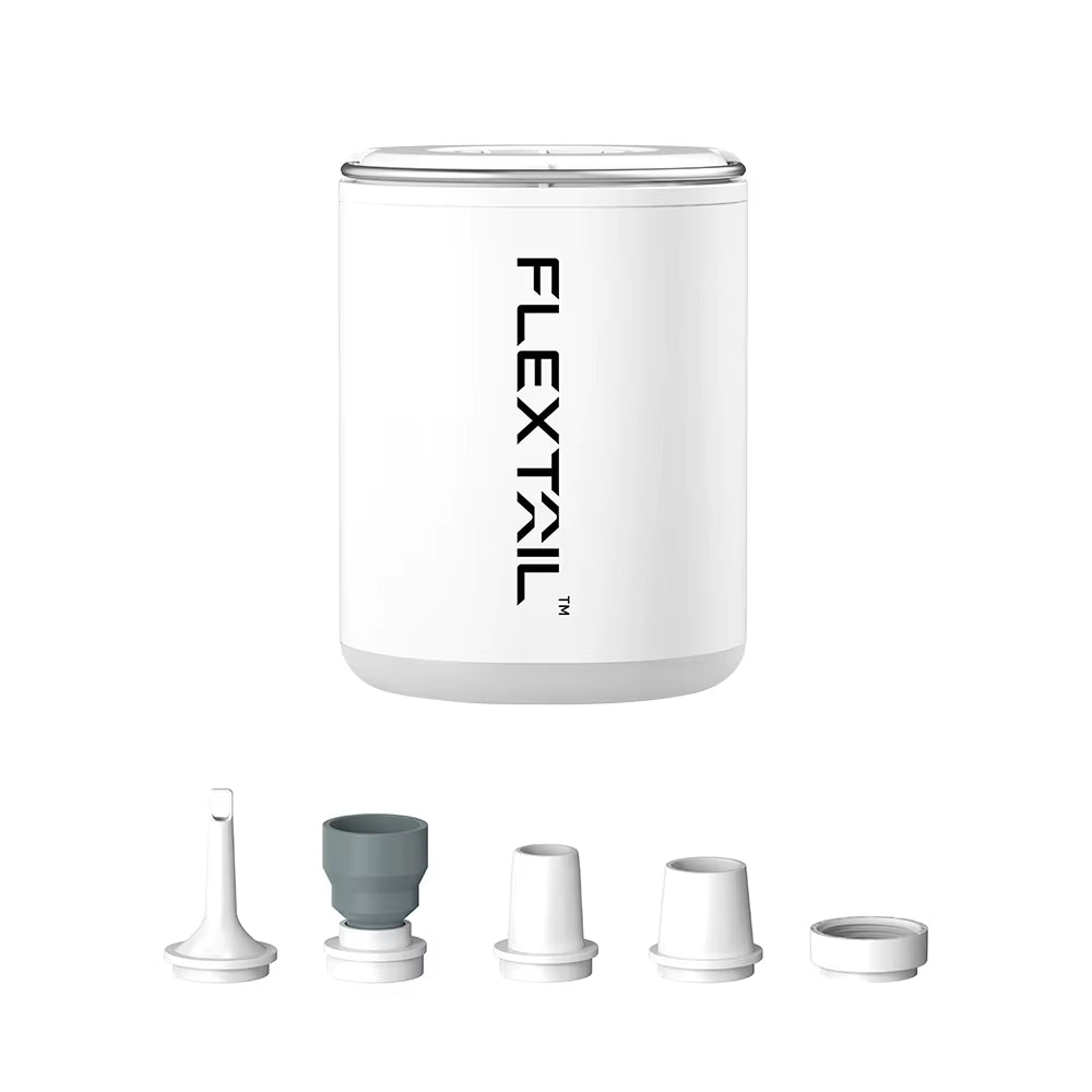 FLEXTAIL TINY PUMP 2X - 4Kpa Portable Air Pump with Camping Light and 1600Mah Battery, Infaltion/Deflation/Lighting