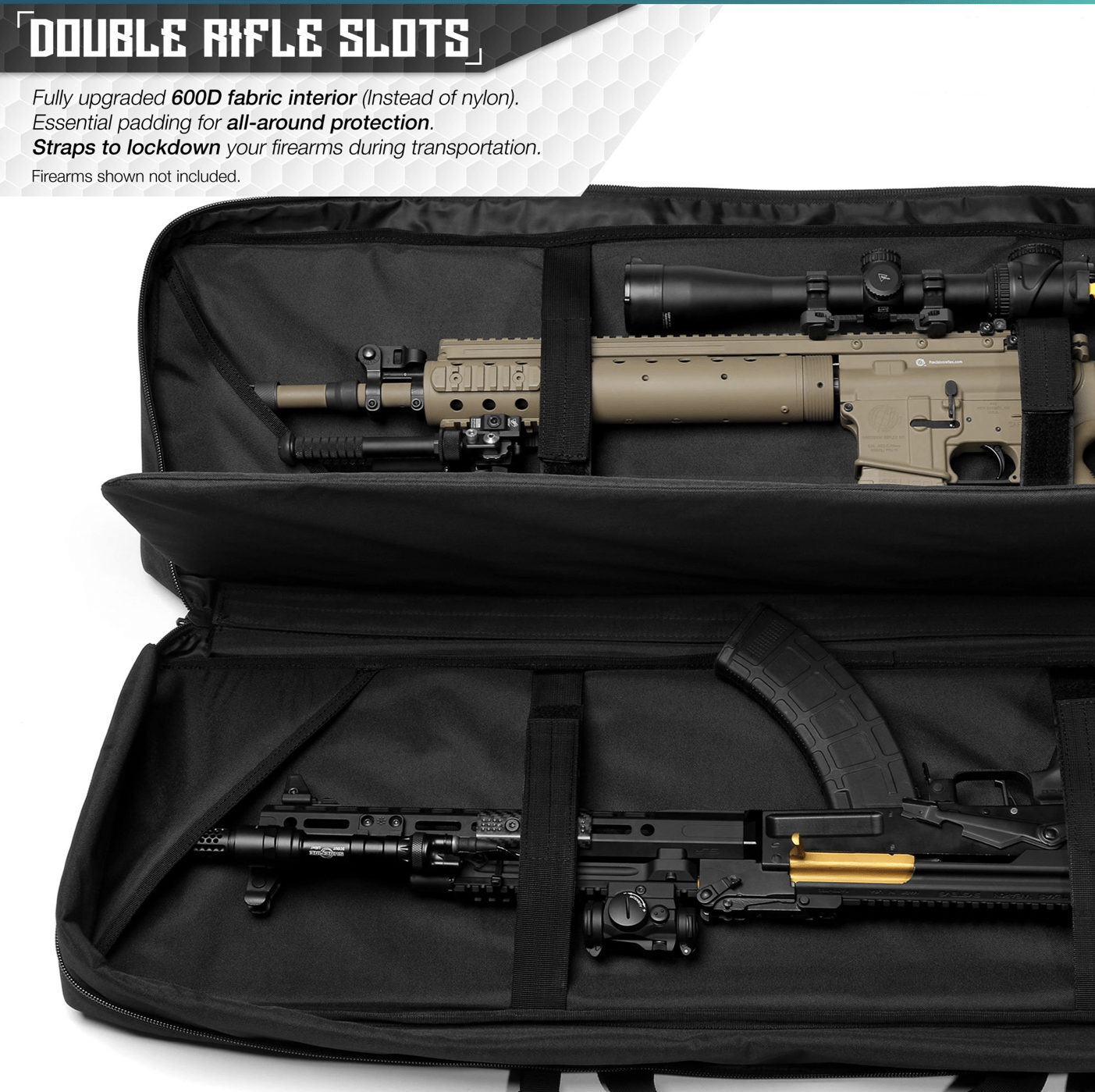 MOLLE Double Rifle Case (5 Sizes)