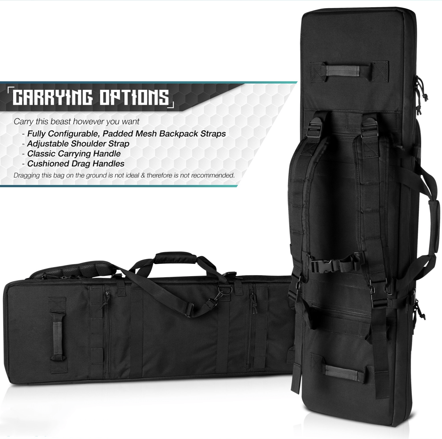 MOLLE Double Rifle Case (5 Sizes)