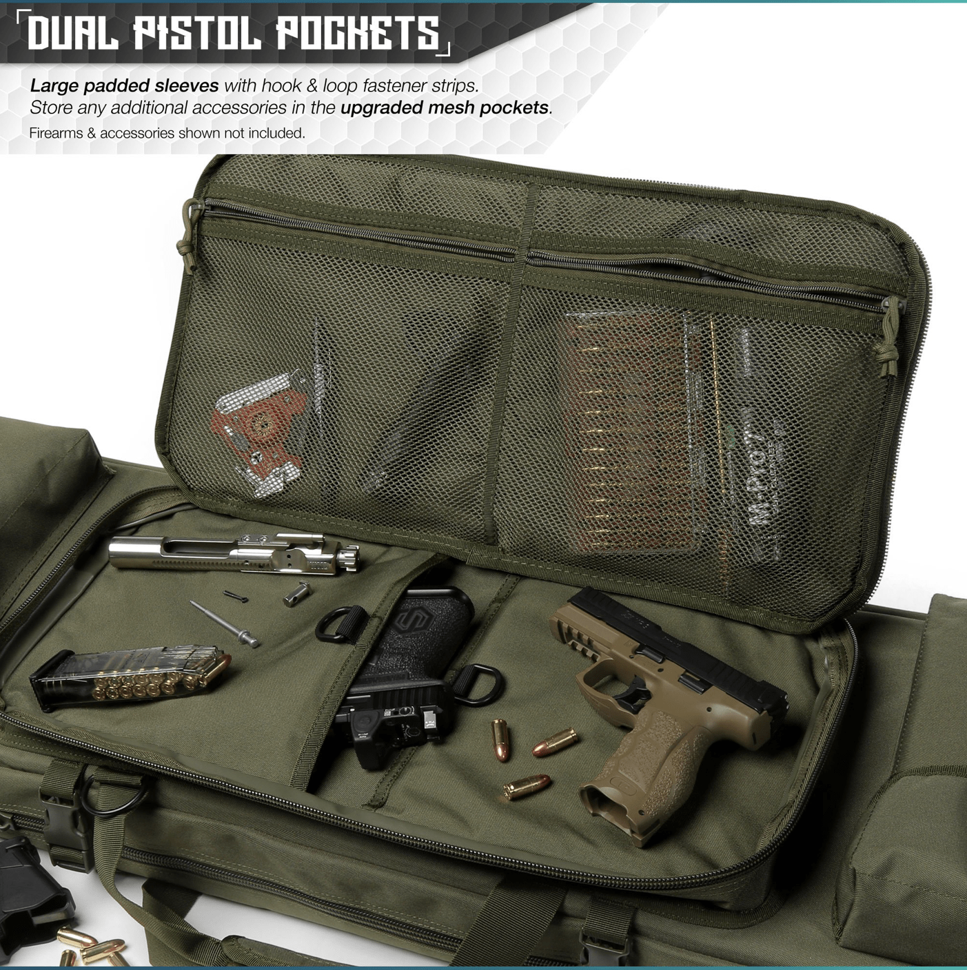 MOLLE Double Rifle Case (5 Sizes)