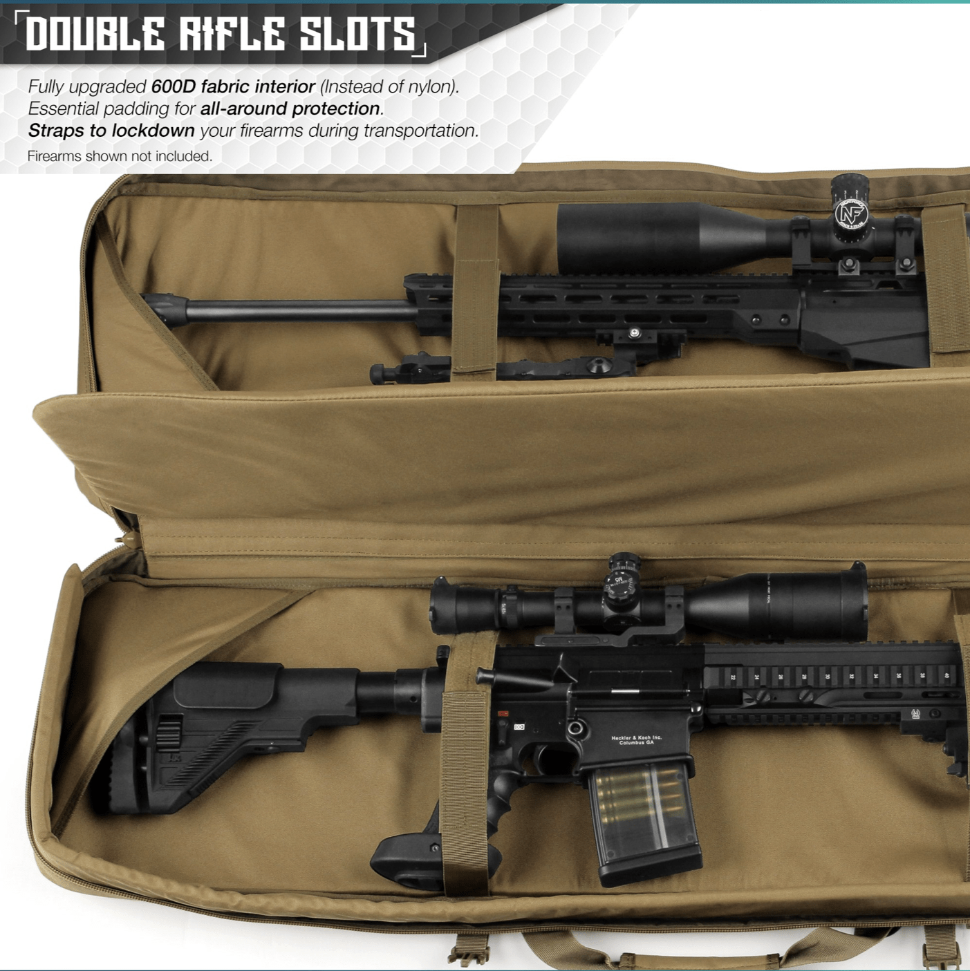 MOLLE Double Rifle Case (5 Sizes)