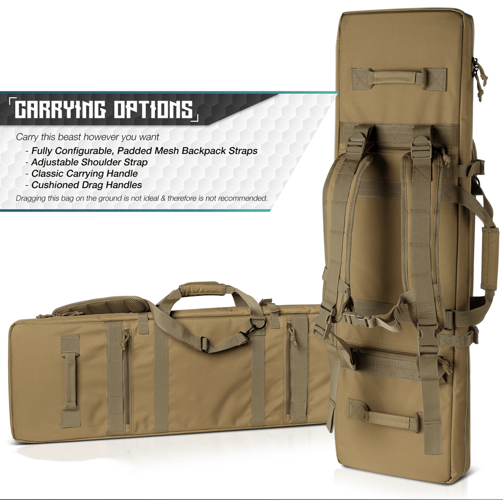 MOLLE Double Rifle Case (5 Sizes)